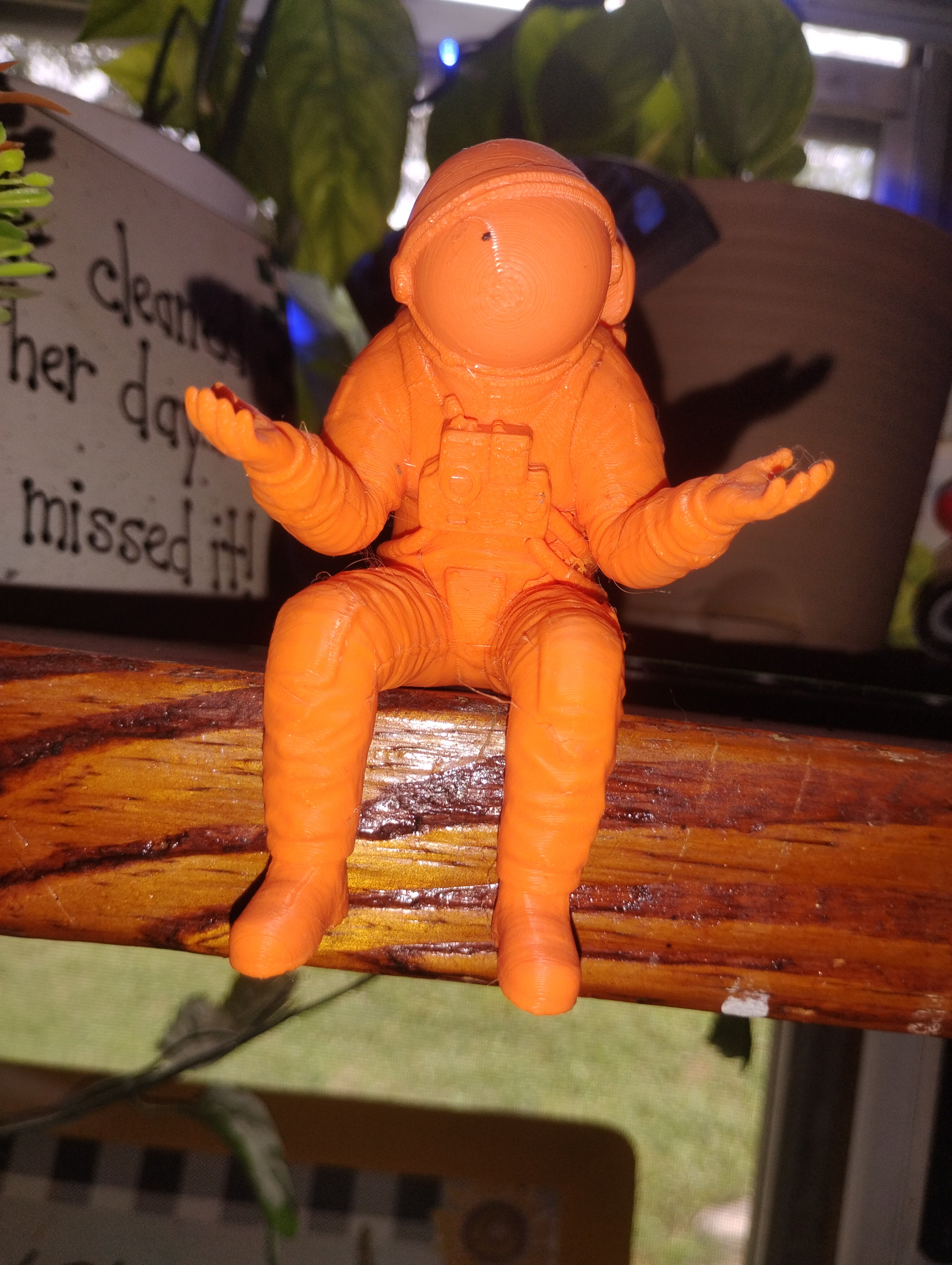 Confused astronaut